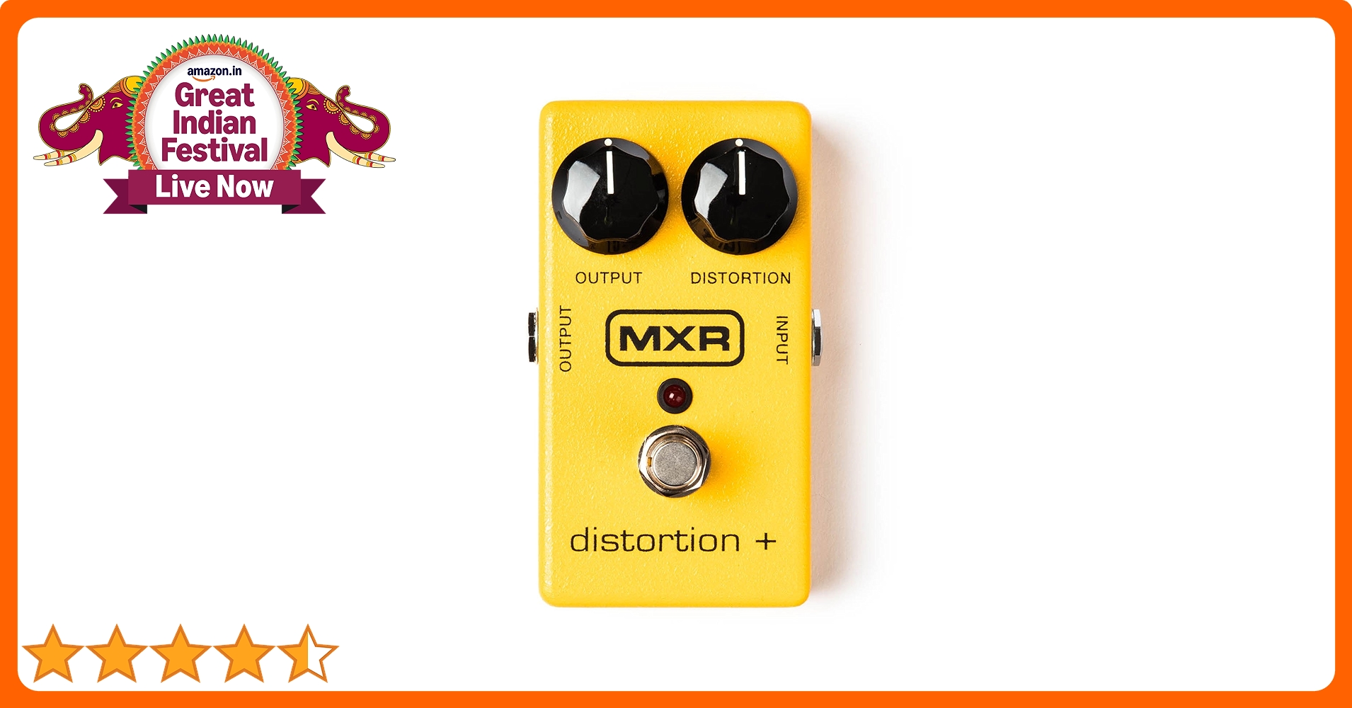 Dunlop MXR Distortion+ Pedal M104 : Amazon.in: Musical